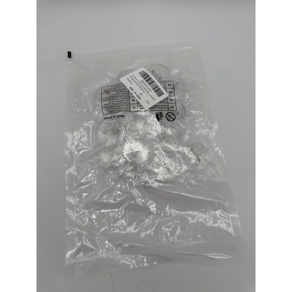 20 pcs clear button pins